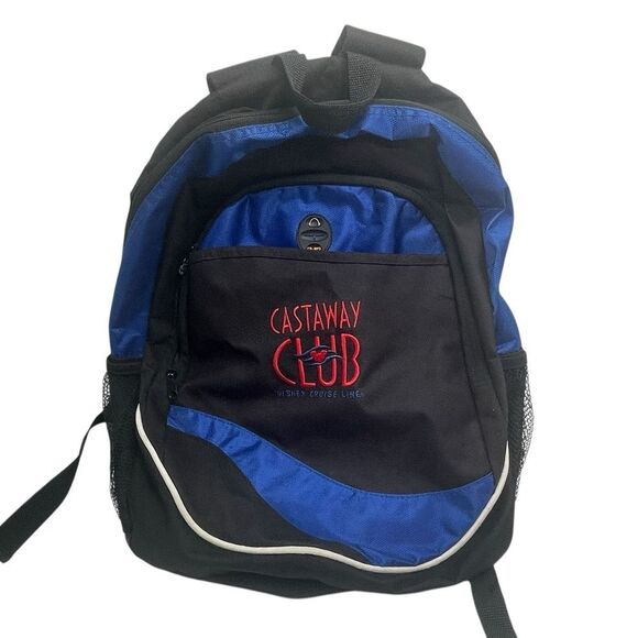 Castaway Club Disney Cruise Line Backpack Blue & Black - Picture 1 of 16